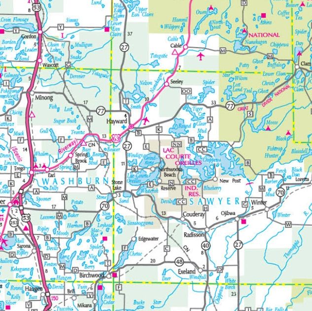 Hayward WI Lakes | Round Lac Courte Oreilles All Lakes | Hidden Woods